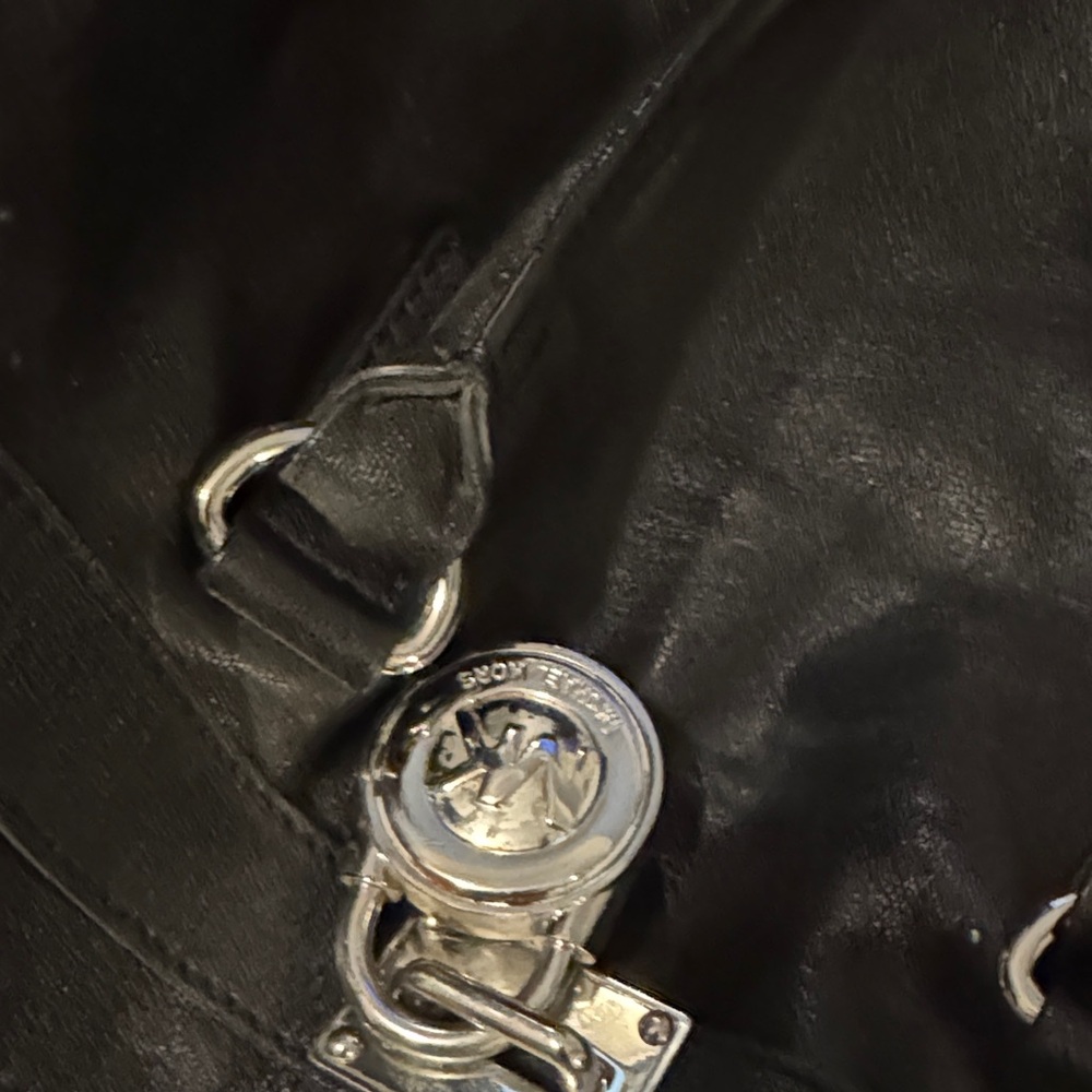 Michael Kors Black Leather Tote Bag - Picture 7 of 7
